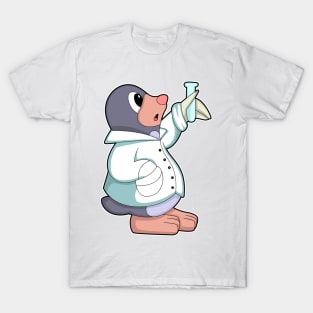 Mole as Scientist with Test tube T-Shirt